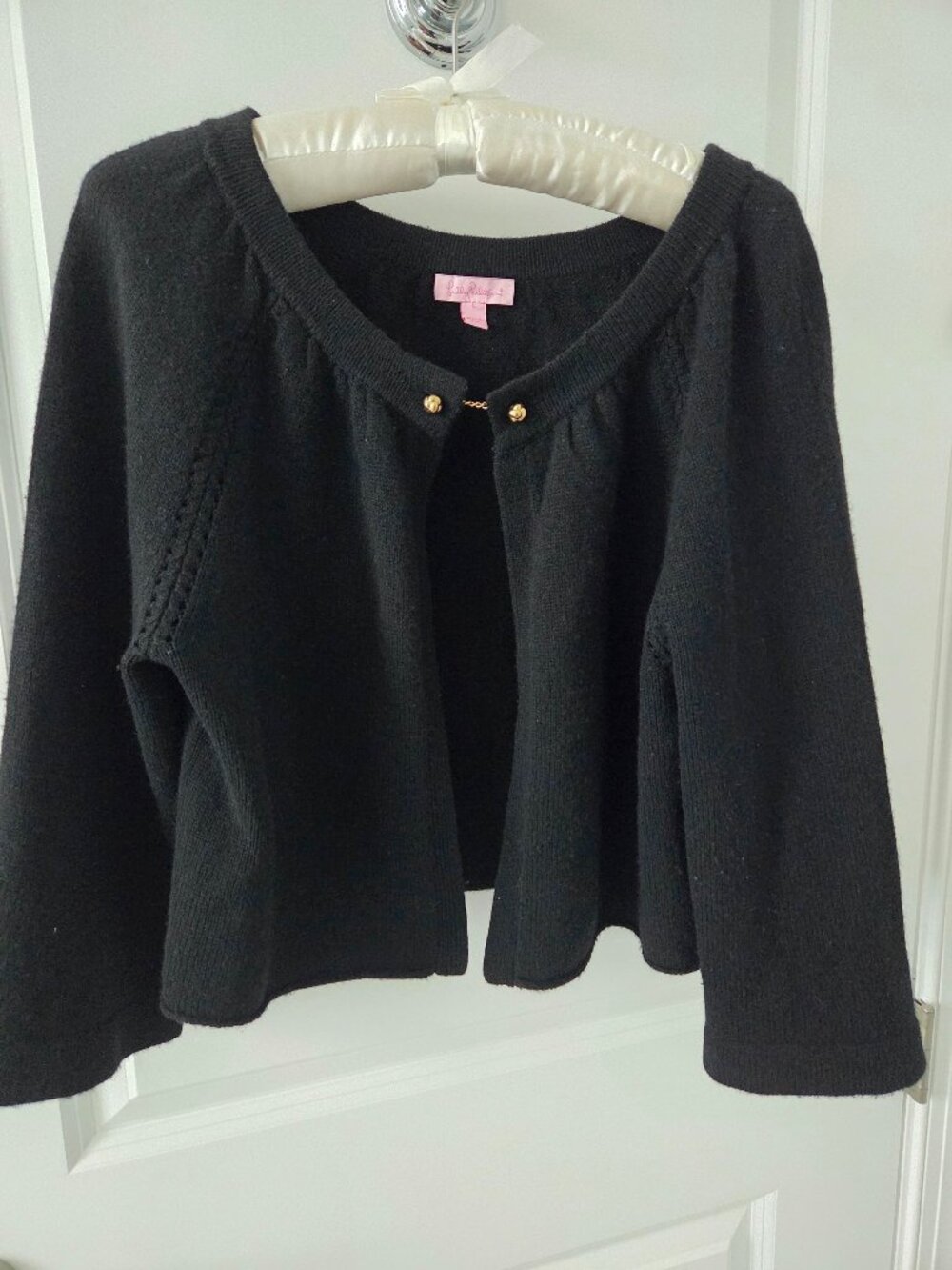 Lilly Pulitzer Cashmere Cropped Sweater L